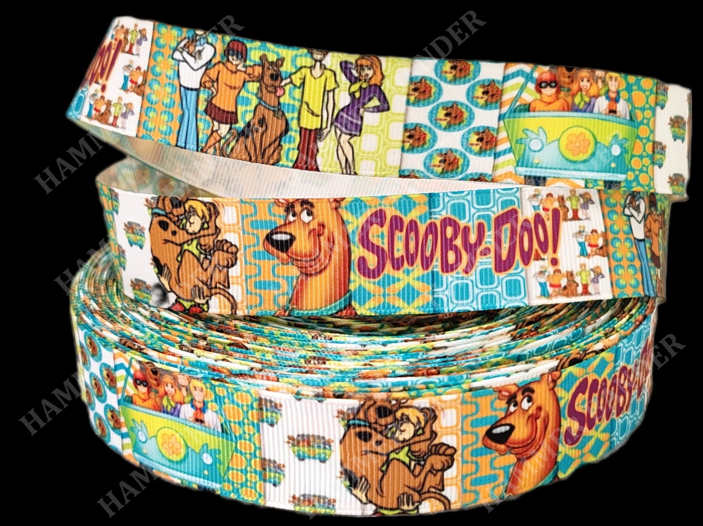 Scooby-Doo im Retro Patchwork-Look -Band – 25mm