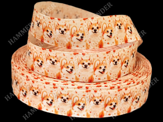 Welsh Corgi Pembroke im Herbst -Band – 25mm