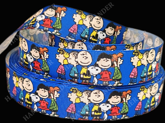 Peanuts Freunde auf Blau -Band – 25mm
