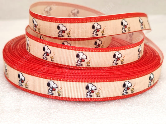 Snoopy & Vögelchen Woodstock mit Herz -Band – 16mm