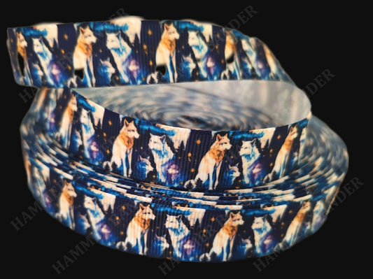 Wölfe unter dem Sternenhimmel -Band – 19mm