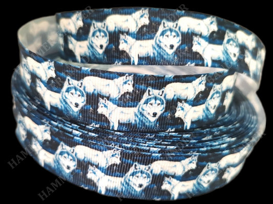 Wölfe in der Gebirgsnacht -Band – 22mm