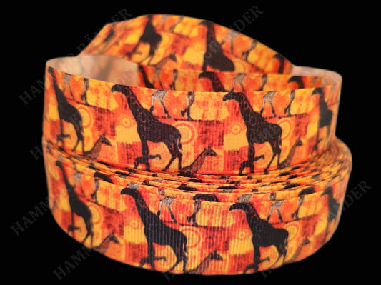 Giraffen im Afrika-Look -Band – 25mm