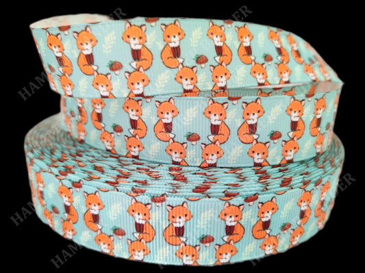 Füchse, Pilze & Weizen -Band – 22mm
