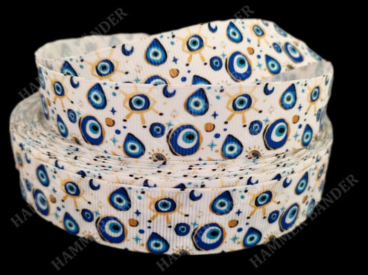 Nazaar-Symbole mit Sternen & Monden -Band – 22mm