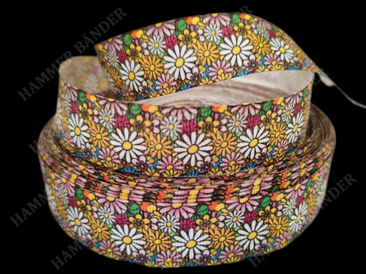 Buntes Blumenmeer -Band – 25mm