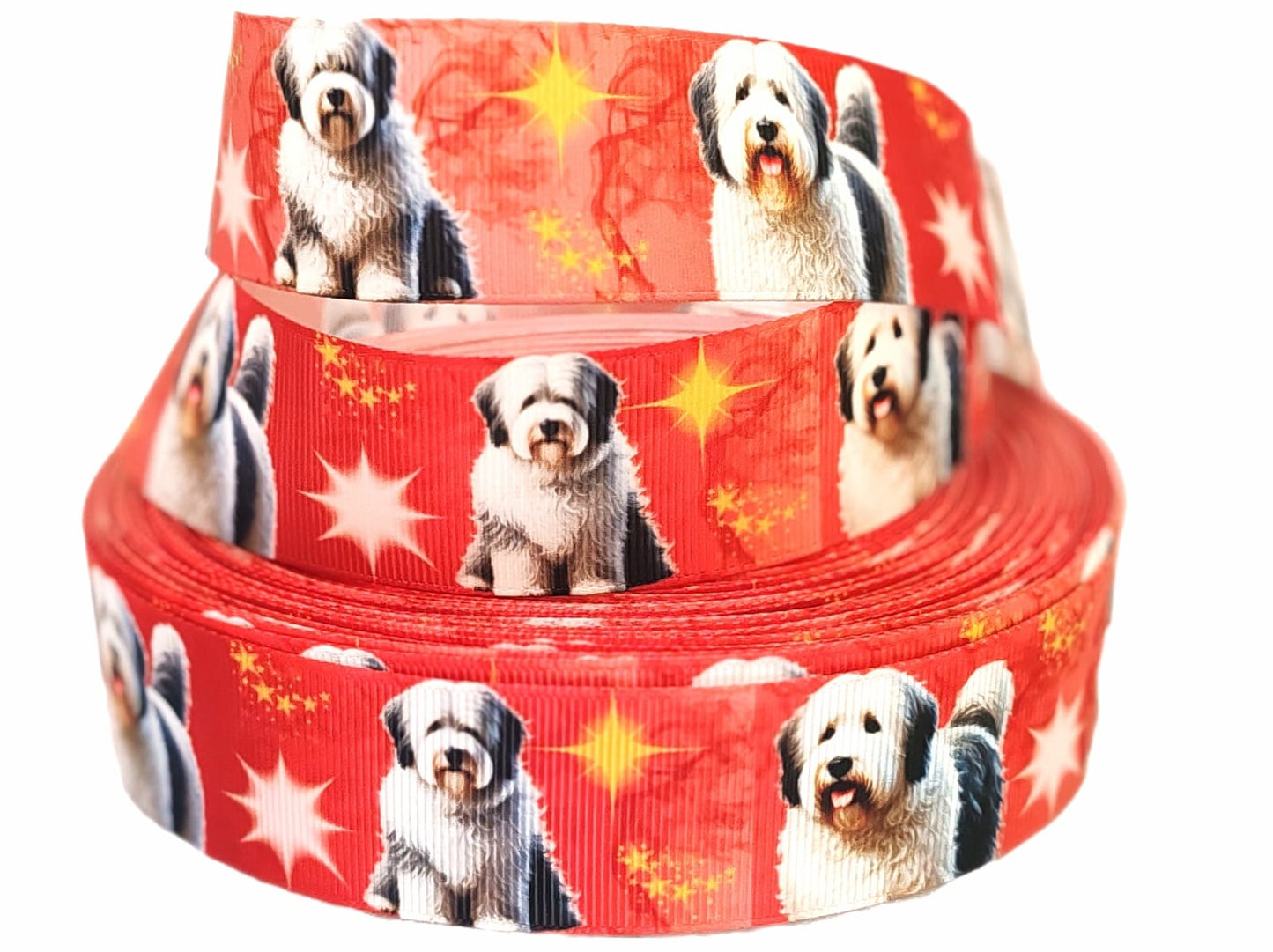 Bobtail Star – Exklusives bedrucktes Band 32mm