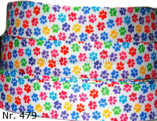 Pfotenabdrücke Bunt