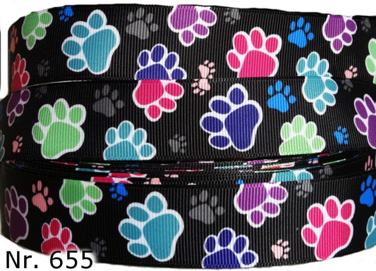 Pfotenabdrücke Bunt