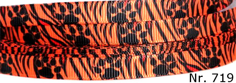 Pfotenabdrücke auf Tigermuster