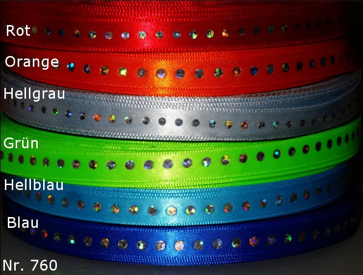 Satinband mit Acryl-Strasssteinen – 9mm (in verschiedenen Farben)