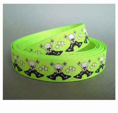 Rocking Skull Stars Ripsband 25mm