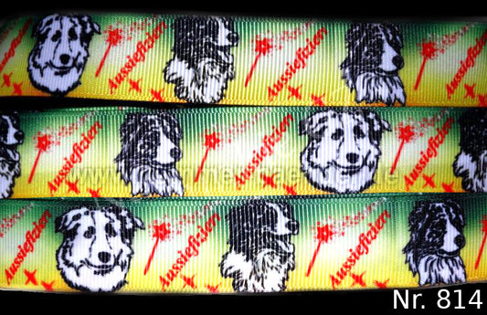 Exklusives  Aussiefiziert -Band – Verzaubert vom Australian Shepherd – 22mm