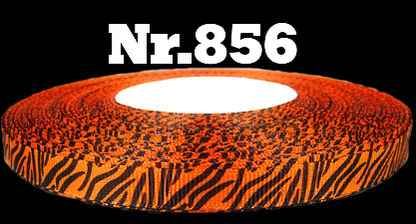 „Wild Color Splash – Knalliges Zebra-Ripsband“ 9mm