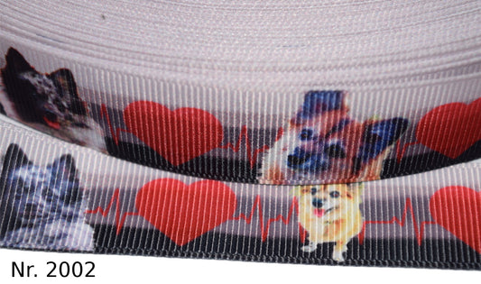 Exklusives  Spitz-Liebe mit Herzschlag -Band – 22mm