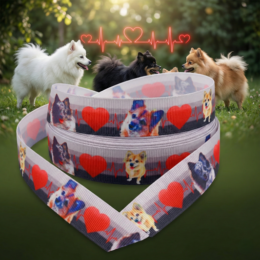 Exklusives  Spitz-Liebe mit Herzschlag -Band – 22mm