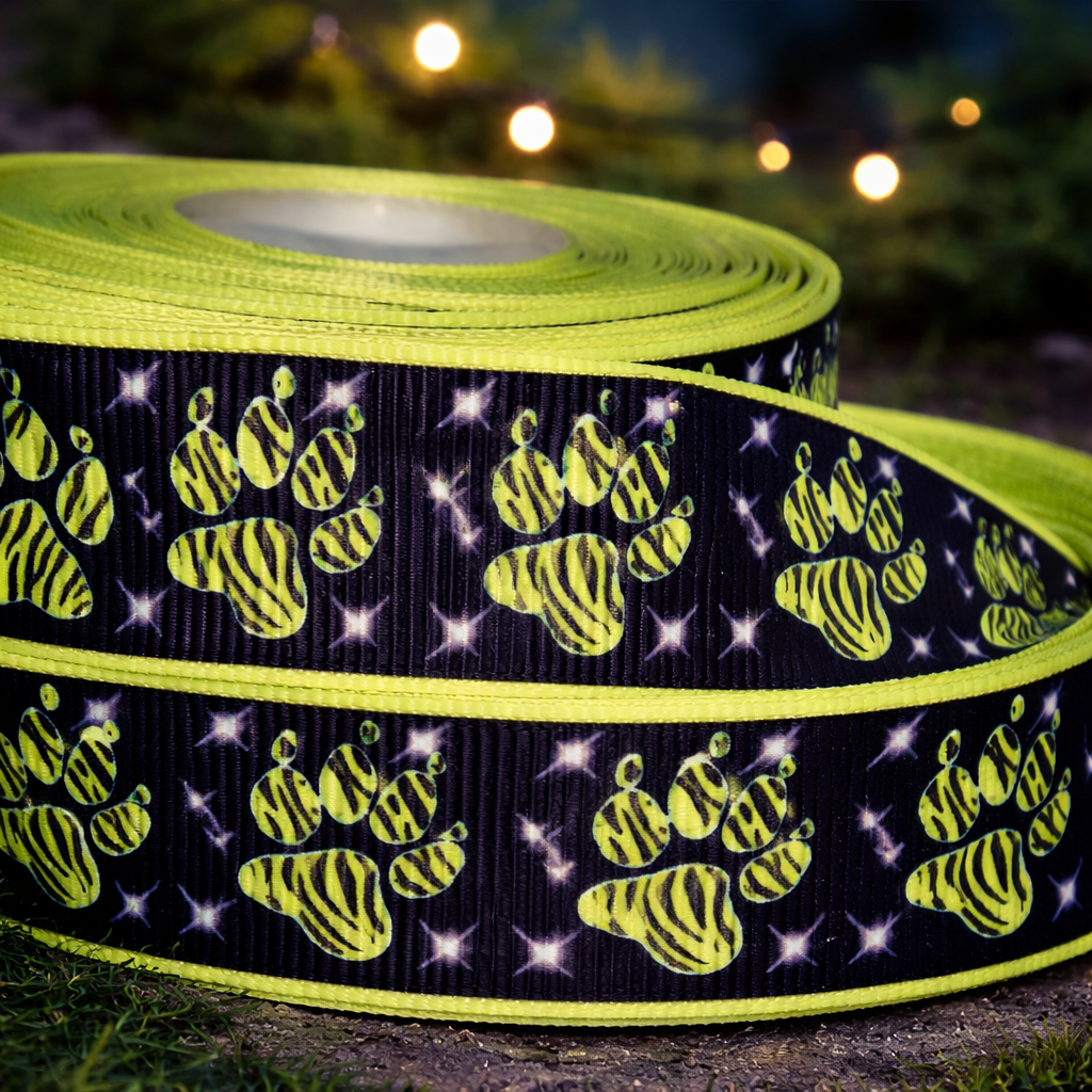 Exclusive neon paw print tiger print band – 22mm