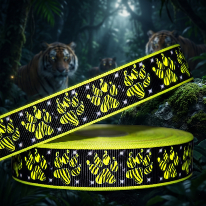 Exclusive neon paw print tiger print band – 22mm