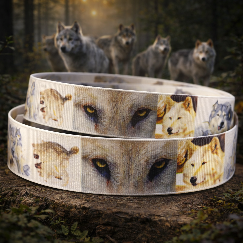 Exklusives  Wolfsbilder - Band – 22mm