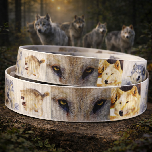 Exklusives  Wolfsbilder - Band – 22mm