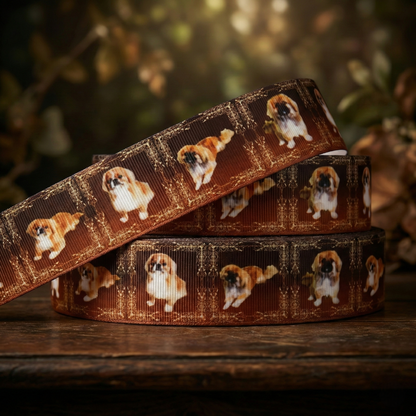 Exclusive Pekingese in an elegant frame - Band - 22mm