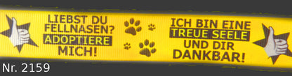 Exklusives  Adoptiere mich  Band – Für Tierschutz, Tierheime & Pflegestellen – 22mm