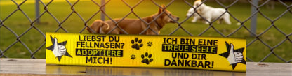 Exklusives  Adoptiere mich  Band – Für Tierschutz, Tierheime & Pflegestellen – 22mm