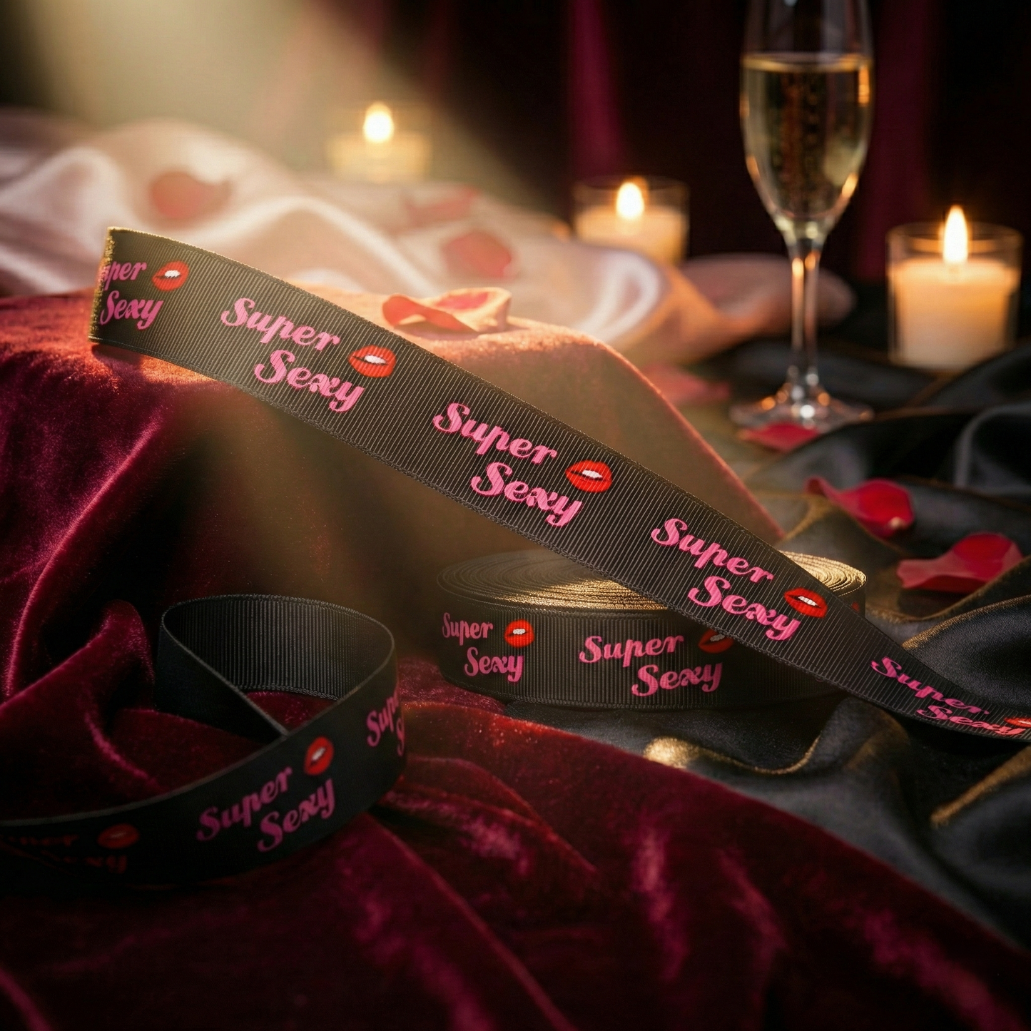 Exklusives  Super Sexy - Band mit Verführerischen Lippen – 22mm