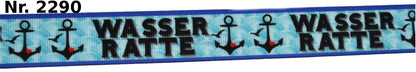 Exklusives  Wasserratte - Band mit maritimen Motiven – 22mm