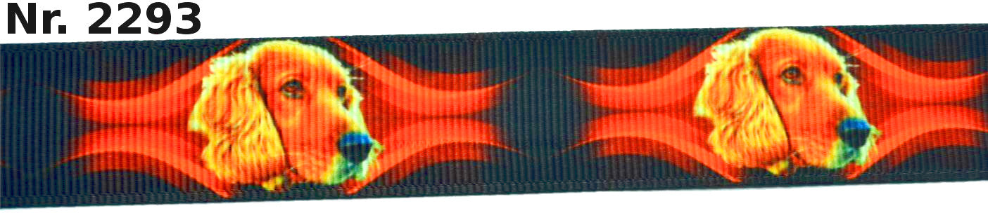 Exklusives  Leuchtender Cocker Spaniel - Band – 22mm