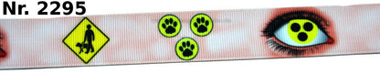 Exklusives  Blindenhund -Band mit Symbolen – 22mm