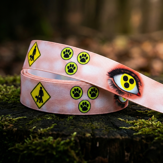 Exklusives  Blindenhund -Band mit Symbolen – 22mm