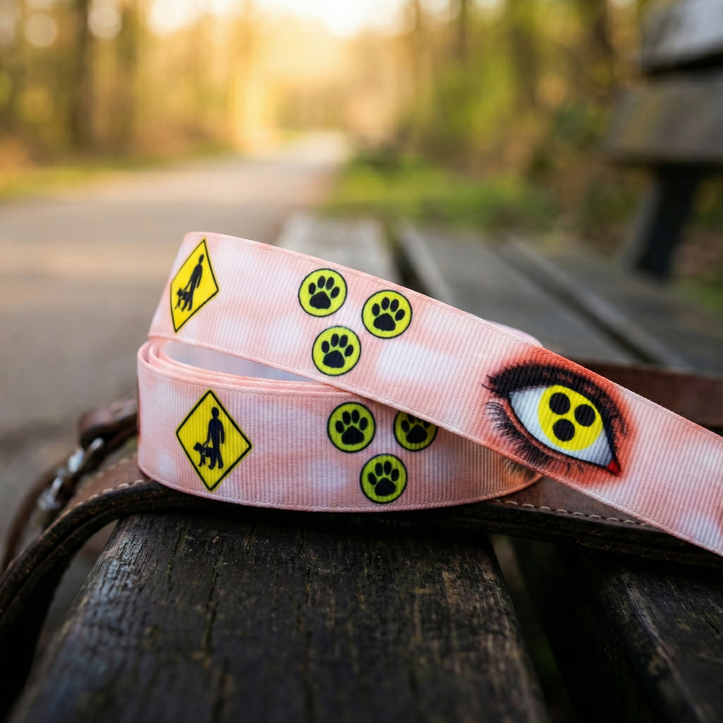 Exklusives  Blindenhund -Band mit Symbolen – 22mm