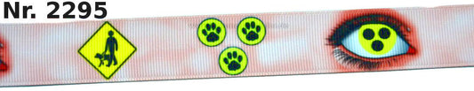 Exklusives  Blindenhund -Band mit Symbolen – 22mm