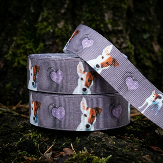 Exklusives  Mischlingsliebe - Band mit Herzmotiven – 22mm