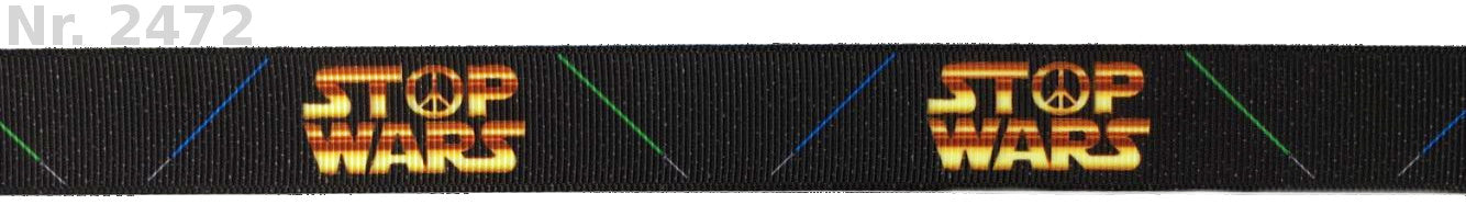 Exklusives  Stop Wars  Galaxy - Band – Frieden statt Konflikt – 22mm