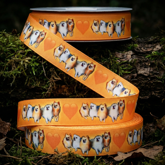 Exklusives  Kleine Hunderassen mit Herz - Band – 22mm