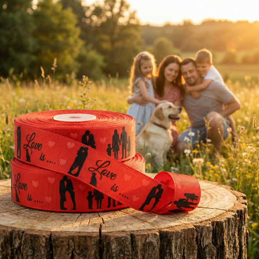 Exklusives  Love is... - Band – Ein Band der Vielfalt der Liebe – 25mm