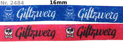 Exklusives  Giftzwerg - Band mit Totenkopf