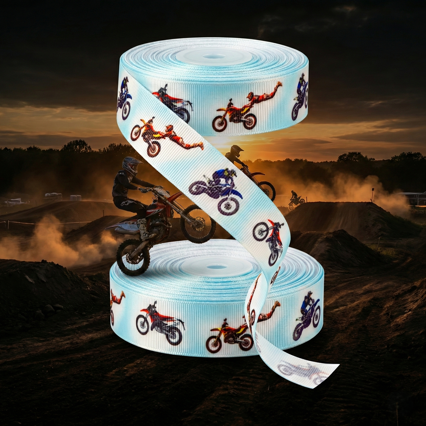 Exklusives  Motorcross - Action - Band – 22mm