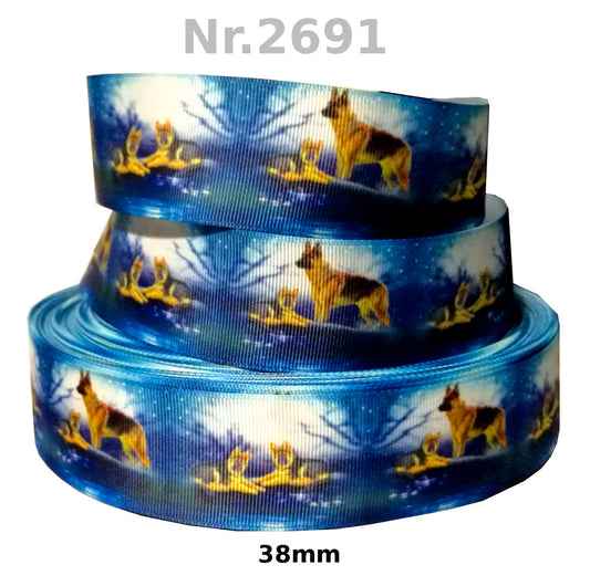 Exklusives  Schäferhund & Welpen am Abendsee - Band – 38mm