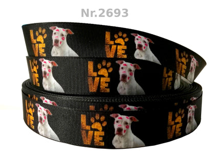 Exklusives  Love & Knutschabdrücke - Band mit Pitbull – 25mm