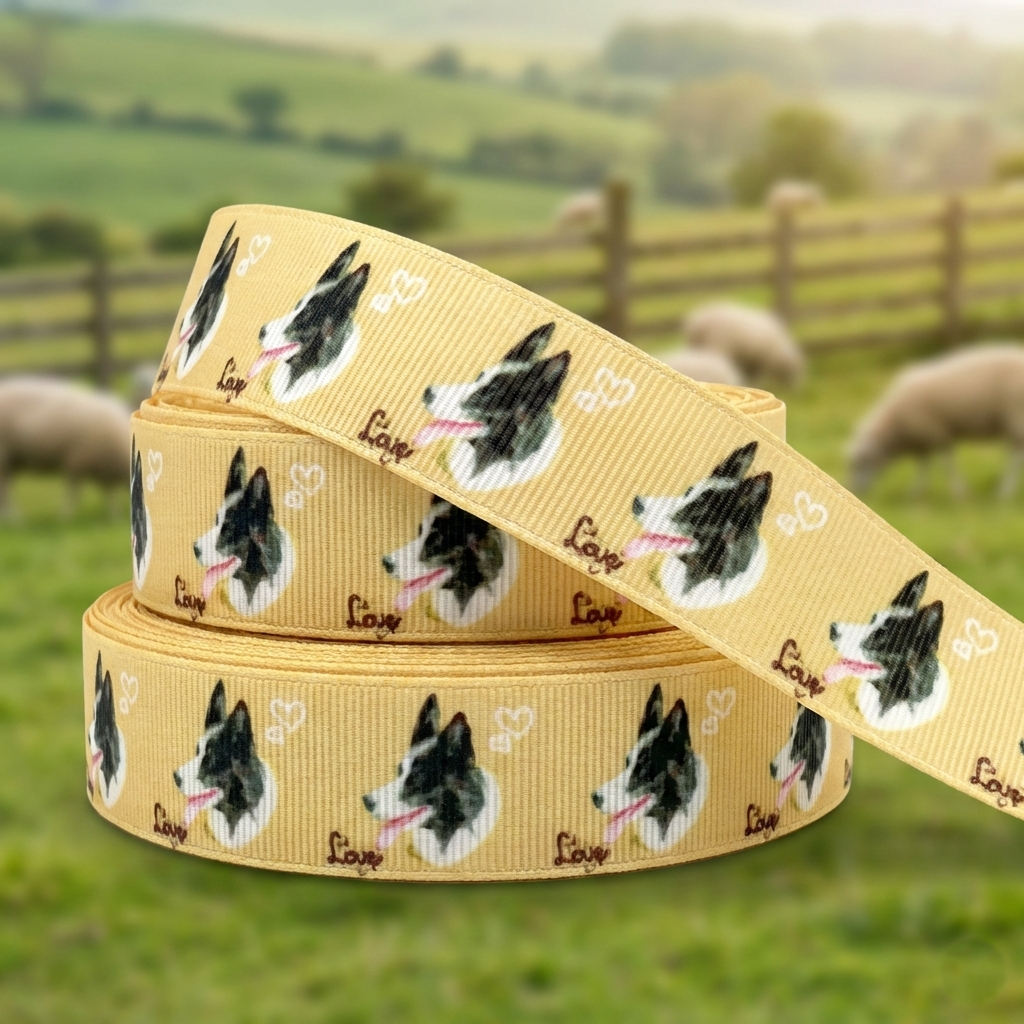 Exklusives  Border Collie Love -Band – 22mm