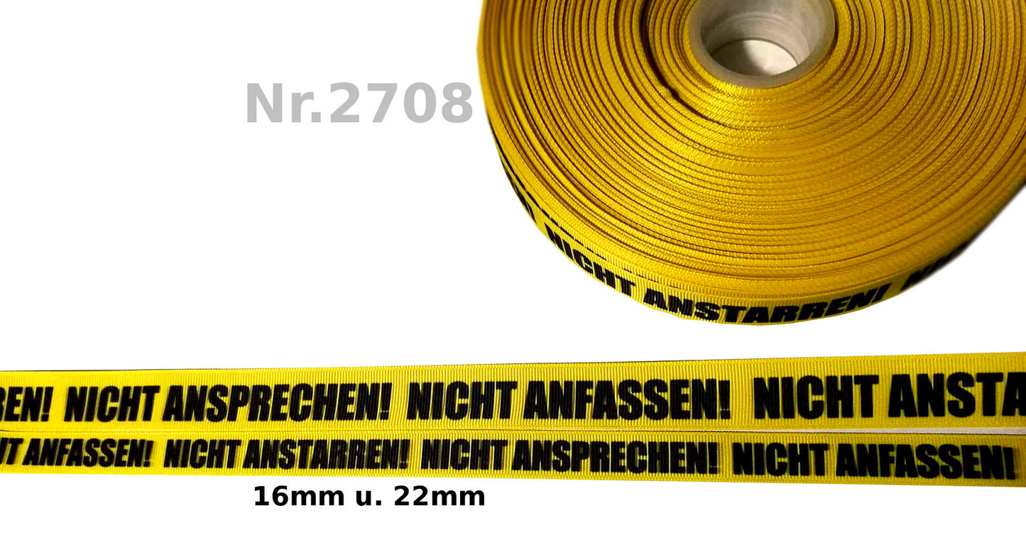Exklusives Warnband  Nicht Ansprechen! Nicht Anfassen! Nicht Anstarren!