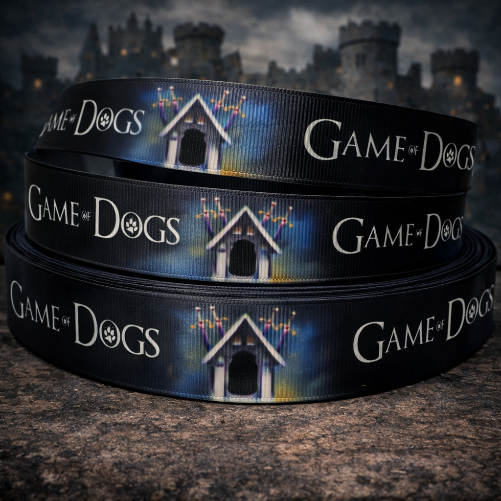 Exklusives  Game of Dogs - Band mit Hundehütte - Thron – 22mm