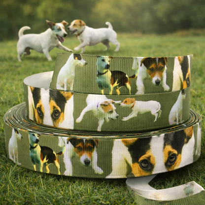 „Terrier Power – Exklusives Jack Russell Ripsband für kleine Abenteurer“ 19 mm