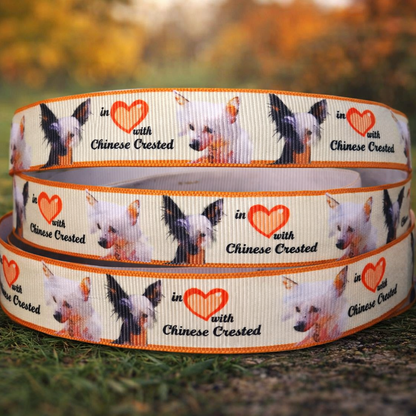 Exklusives  In Love with Chinese Crested - Schopfhund  Band –  22mm
