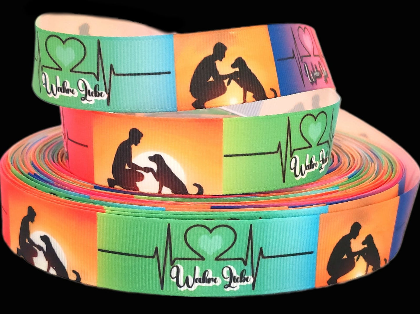 Wahre Liebe & Sonnenuntergang – Exklusives bedrucktes Band 22mm