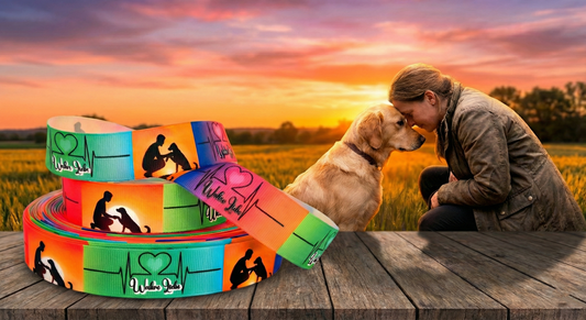 Wahre Liebe & Sonnenuntergang – Exklusives bedrucktes Band 22mm