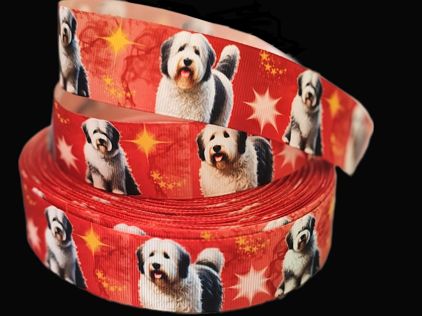 Bobtail Star – Exklusives bedrucktes Band 32mm